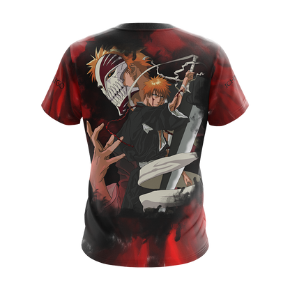 Bleach Kurosaki Ichigo Unisex 3D T-shirt Zip Hoodie Pullover Hoodie   