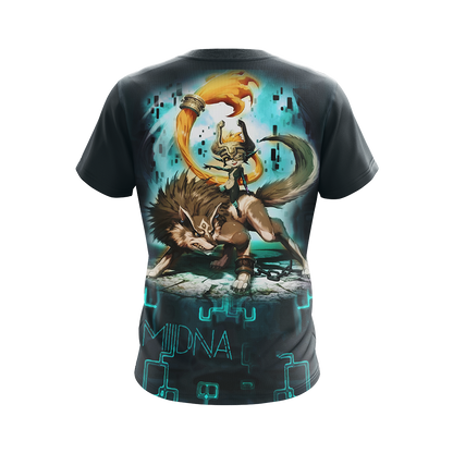 The Legend Of Zelda Midna And Link Wolf Unisex 3D T-shirt   