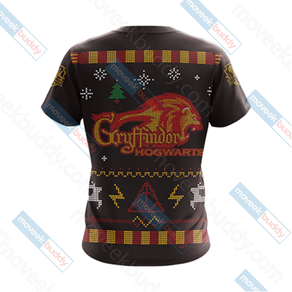 Harry Potter - Brave Like A Gryffindor Winter Style Unisex 3D T-shirt   