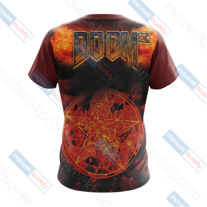 Doom 3 - Pentagram Unisex 3D T-shirt   
