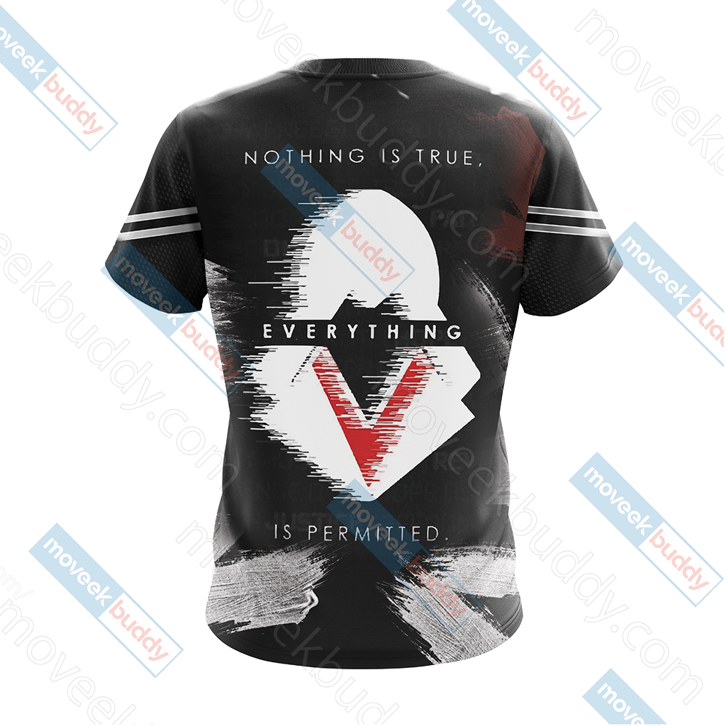 Assassin's Creed Nothing Is True Averything Is Permitted Unisex 3D T-shirt   