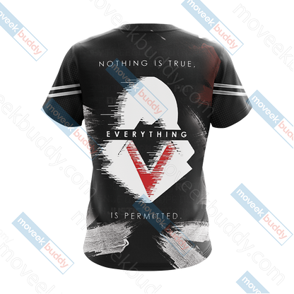 Assassin's Creed Nothing Is True Averything Is Permitted Unisex 3D T-shirt   
