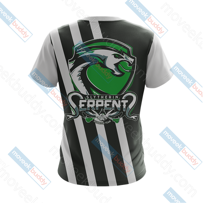 Slytherin Serpent Quiddicth Team Harry Potter New Style Unisex 3D T-shirt   
