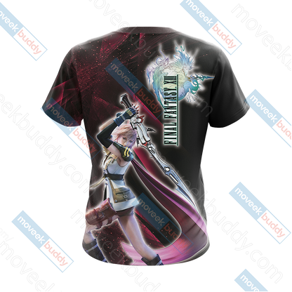 Final Fantasy XIII - Lightning Unisex 3D T-shirt Zip Hoodie   
