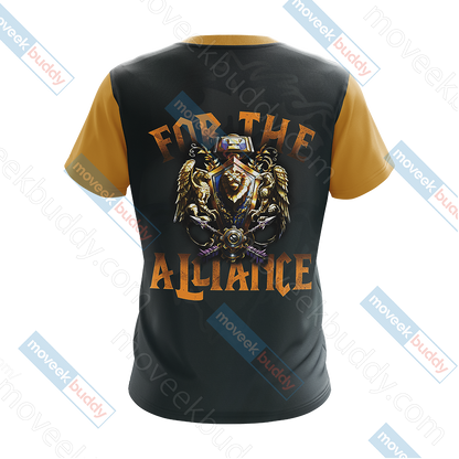 World Of Warcraft - For The Alliance Unisex 3D T-shirt   