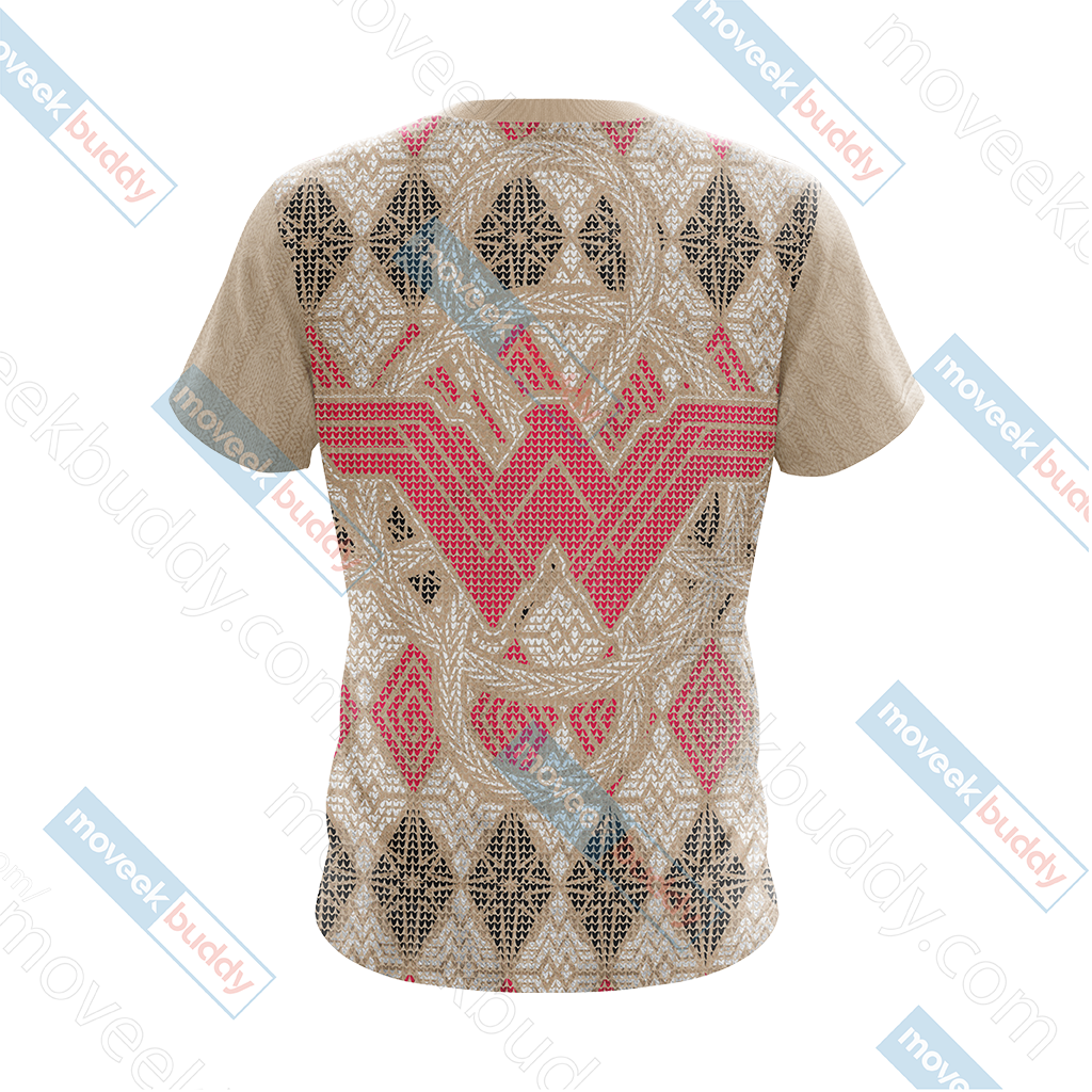 Wonderwoman Knitting Style Unisex 3D T-shirt   