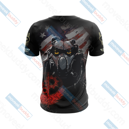 Fallout Brotherhood Of Steel New Unisex 3D T-shirt   