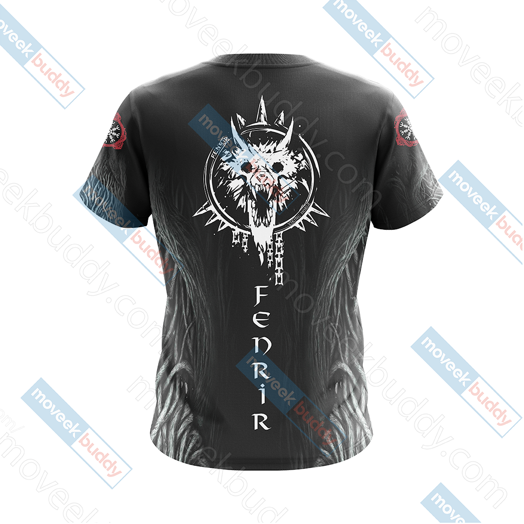 Vikings - Fenrir Unisex 3D T-shirt   