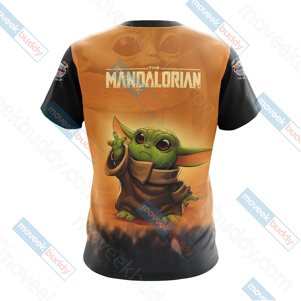 Star Wars The Mandalorian Baby Yoda Unisex 3D T-shirt   