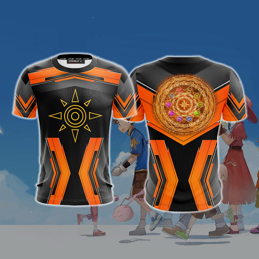 Digimon The Crest Of Courage New Look Unisex 3D T-shirt   
