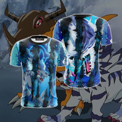 Digimon - Garurumon New Unisex 3D T-shirt   