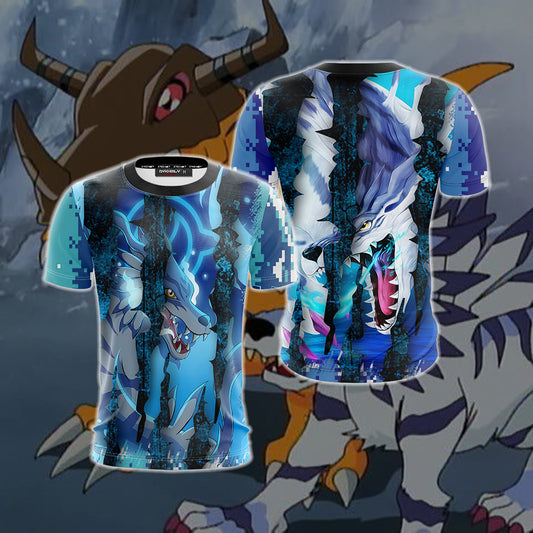 Digimon - Garurumon New Unisex 3D T-shirt   