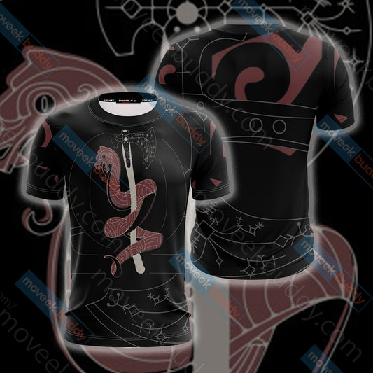 God Of War Leviathan Axe Unisex 3D T-shirt   