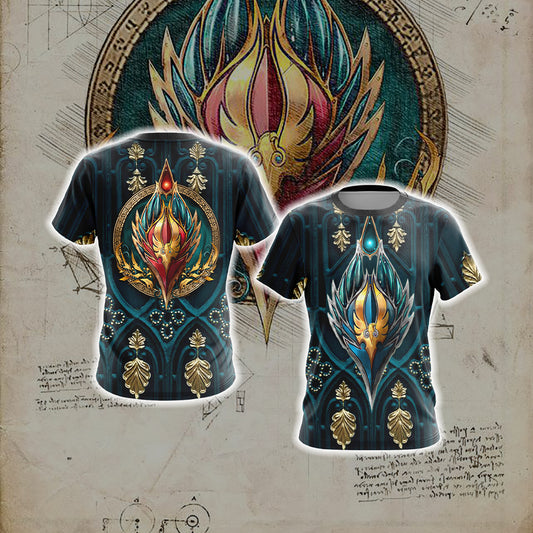 World Of Warcraft - Blood Elf Alliance Races Crest Unisex 3D T-shirt   