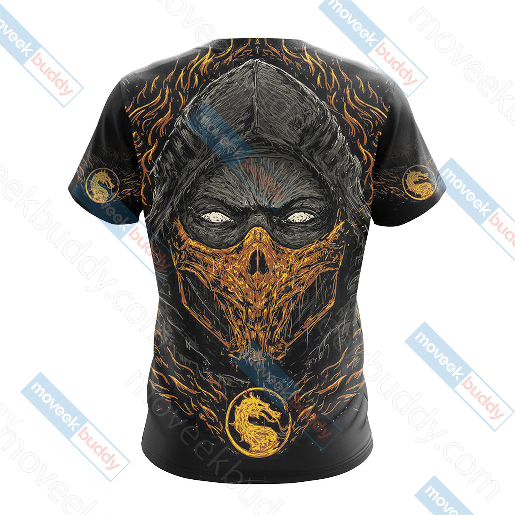 Mortal Kombat Scorpion New Style Unisex 3D T-shirt   