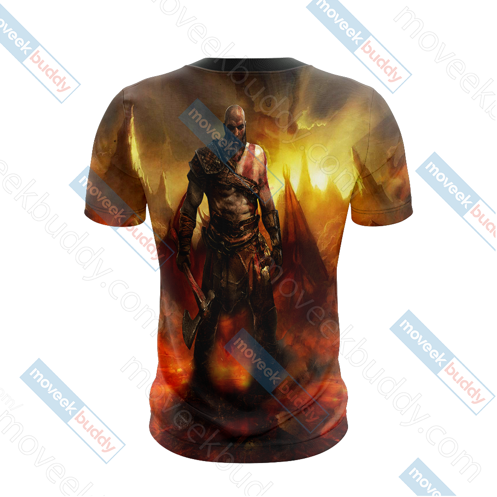God Of War - Kratos Unisex 3D T-shirt   