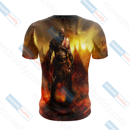 God Of War - Kratos Unisex 3D T-shirt   