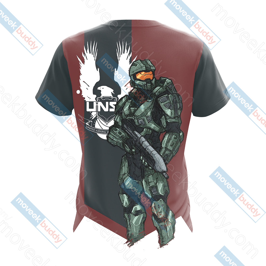 Halo 4 Master Chief Unisex 3D T-shirt   