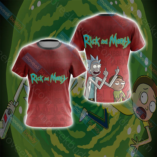 Rick and Morty New Look Worlds Unisex 3D T-shirt   