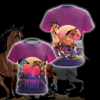 Horse Ew People Unisex 3D T-shirt   