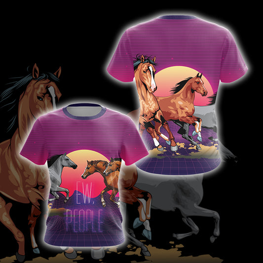 Horse Ew People Unisex 3D T-shirt   