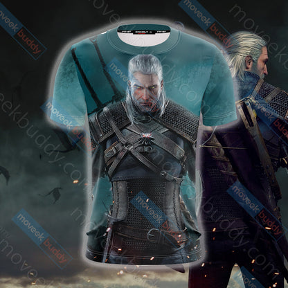 The Witcher: Wild Hunt Geralt of Rivia Unisex 3D T-shirt   