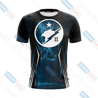 Halo - Blue Team Unisex 3D T-shirt   