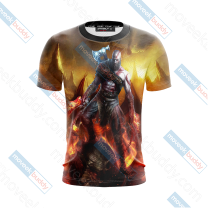 God Of War - Kratos Unisex 3D T-shirt   