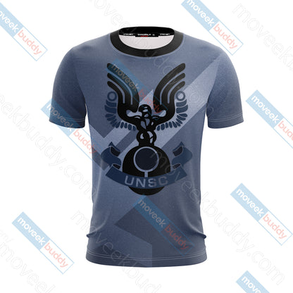Halo 3: ODST Factions - UNSC Unisex 3D T-shirt   
