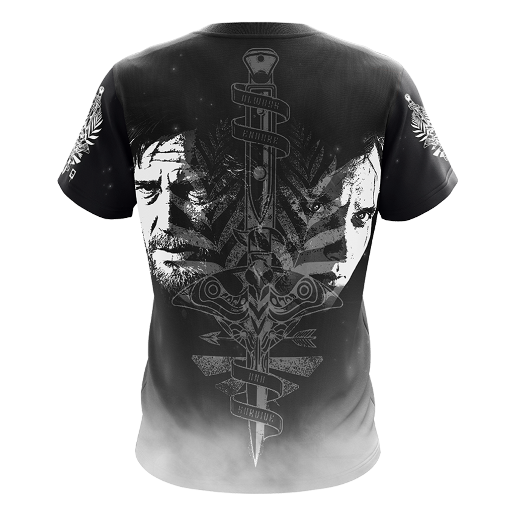 The Last Of Us Unisex 3D T-shirt Zip Hoodie   