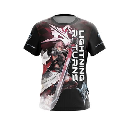 Final Fantasy XIII Lightning Returns Unisex 3D T-shirt Zip Hoodie   