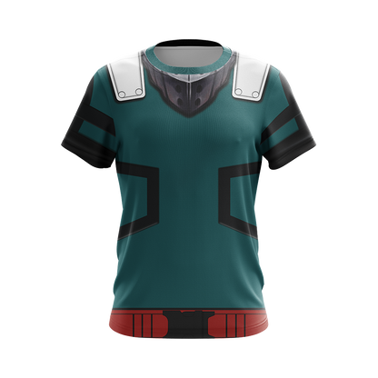 My hero Academia Deku 3D T-shirt Zip Hoodie Pullover Hoodie   