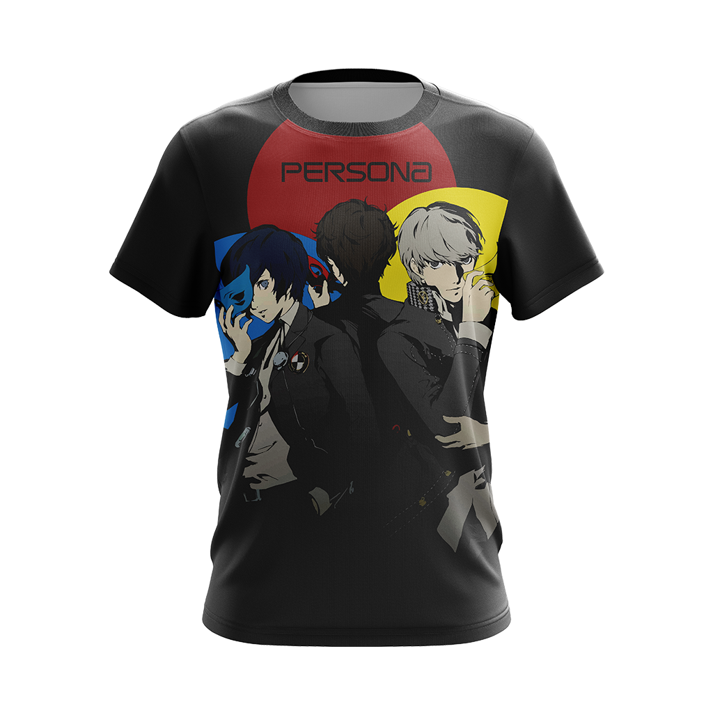 Persona 3, 4, 5 Protagonists Unisex 3D T-shirt   