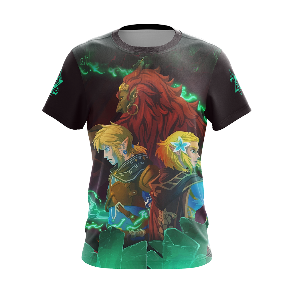 The Legend Of Zelda: Breath Of The Wild (BotW) Link, Zelda And Ganondorf Unisex 3D T-shirt   