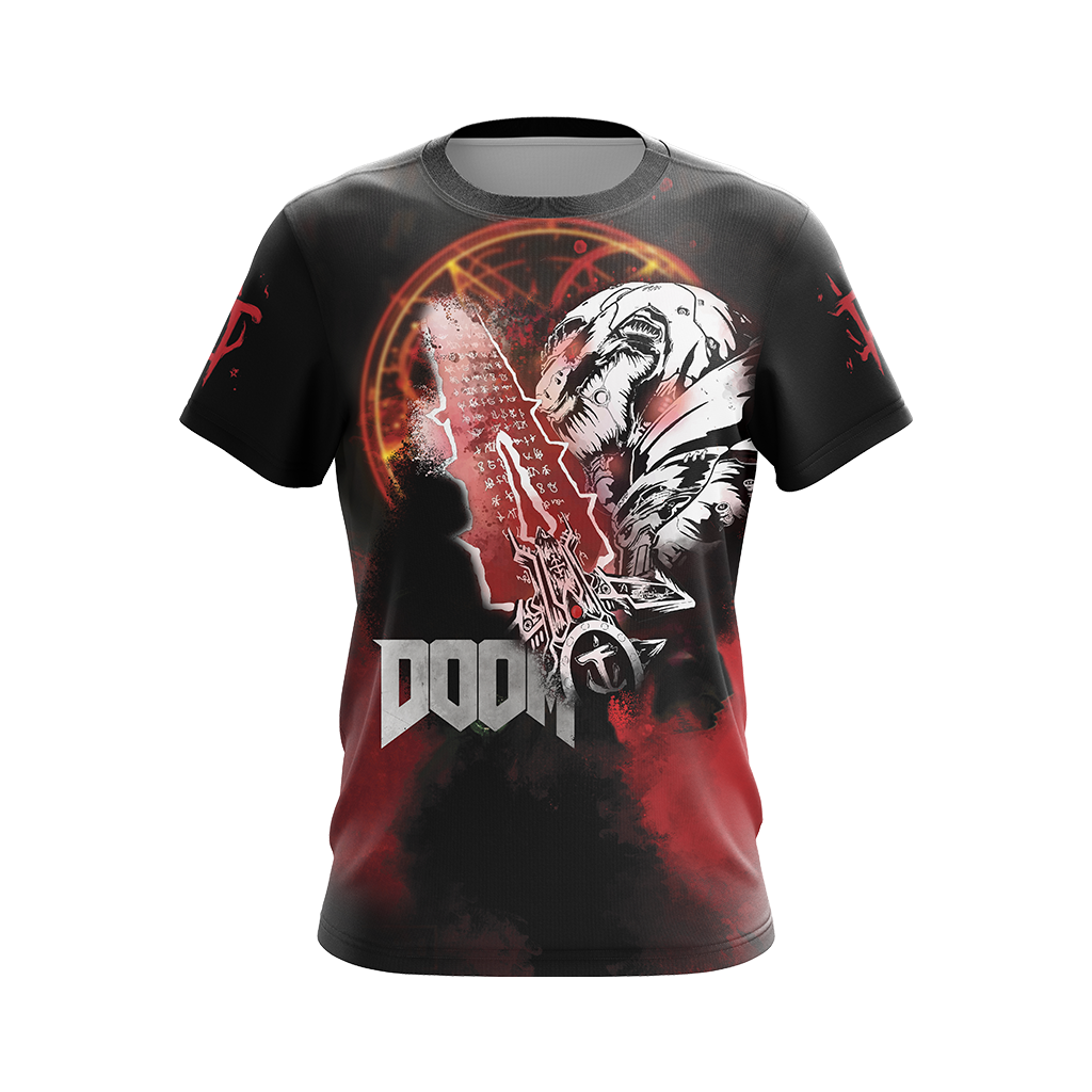 Doom Video Game Unisex 3D T-shirt Zip Hoodie   