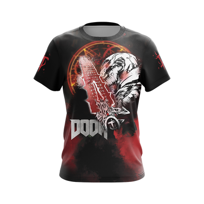 Doom Video Game Unisex 3D T-shirt Zip Hoodie   