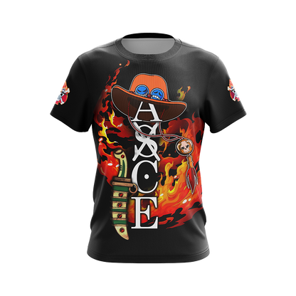 One piece - Portgas D. Ace Unisex 3D T-shirt   
