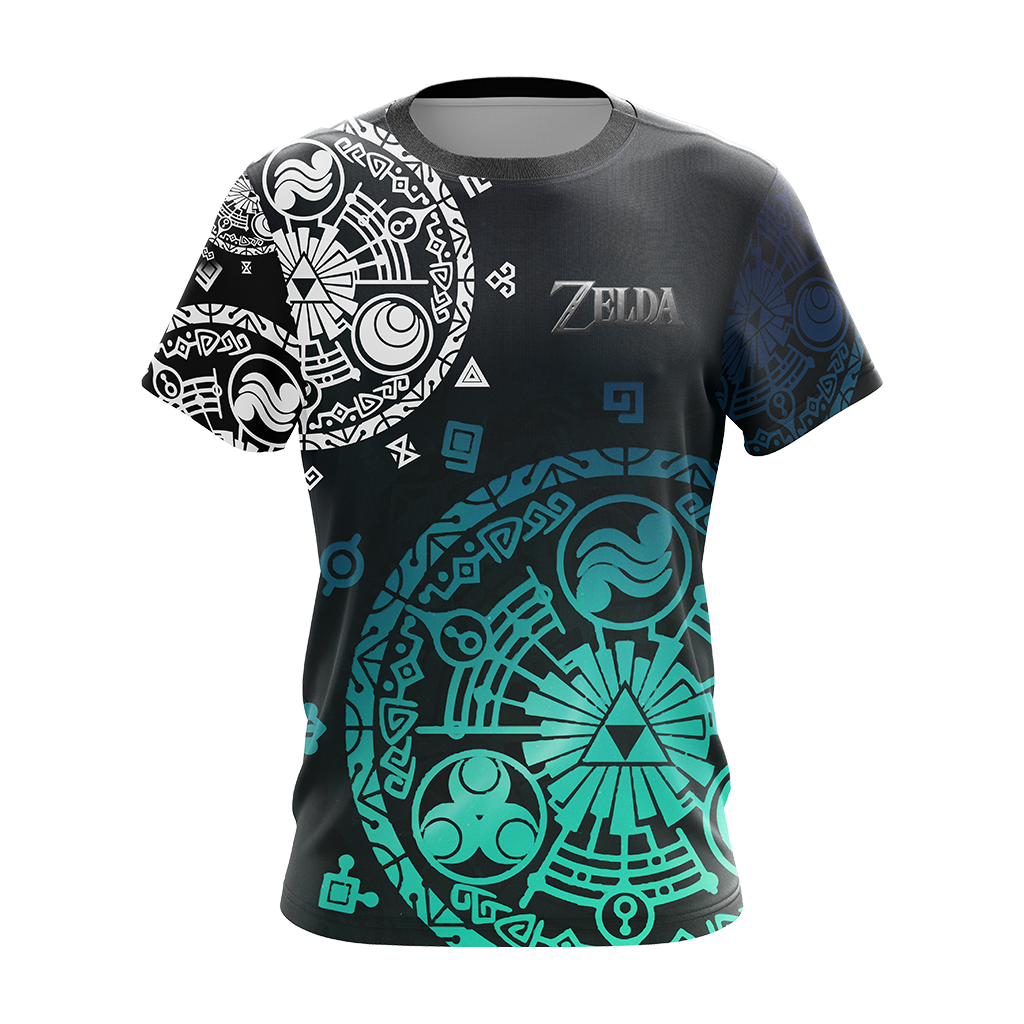 The Legend of Zelda - The Gate Of Time Symbol Unisex 3D T-shirt   