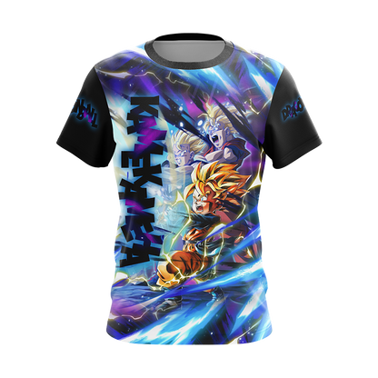 Dragon Ball Kamekameha Son Family - Son Goku Goten Gohan Unisex 3D T-shirt Zip Hoodie   