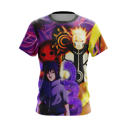 Naruto And Sasuke Unisex 3D T-shirt Zip Hoodie Pullover Hoodie   
