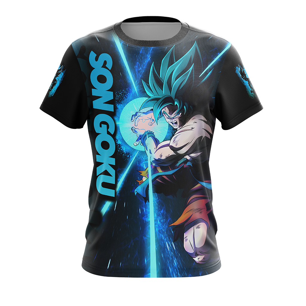 Dragon Ball Son Goku All Over Print T-shirt Zip Hoodie Pullover Hoodie   
