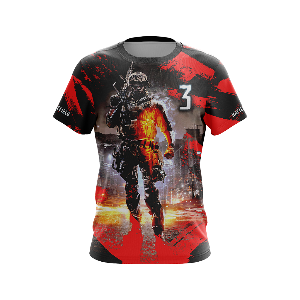 Battlefield 3 Unisex 3D T-shirt   