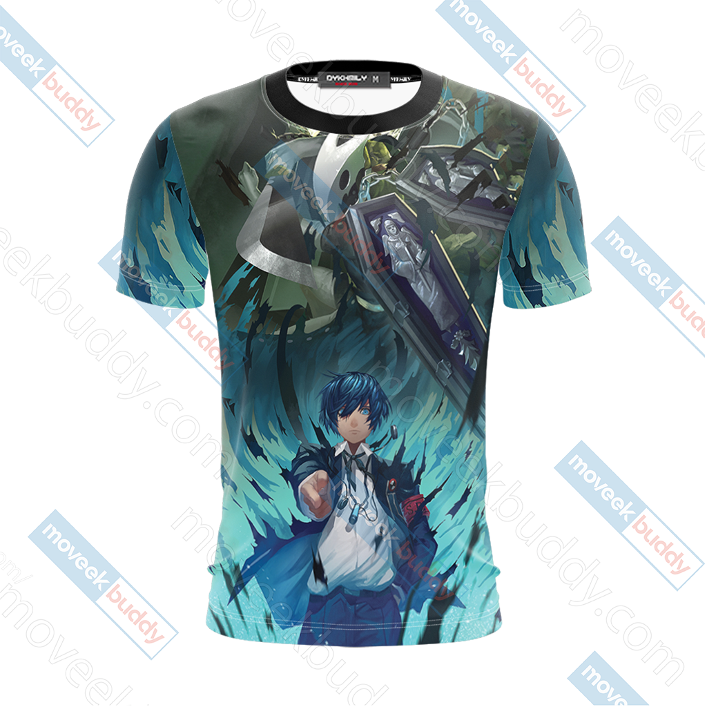 Persona 3 Thanatos And Makoto Yuuki Unisex 3D T-shirt   