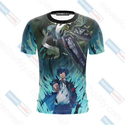 Persona 3 Thanatos And Makoto Yuuki Unisex 3D T-shirt   