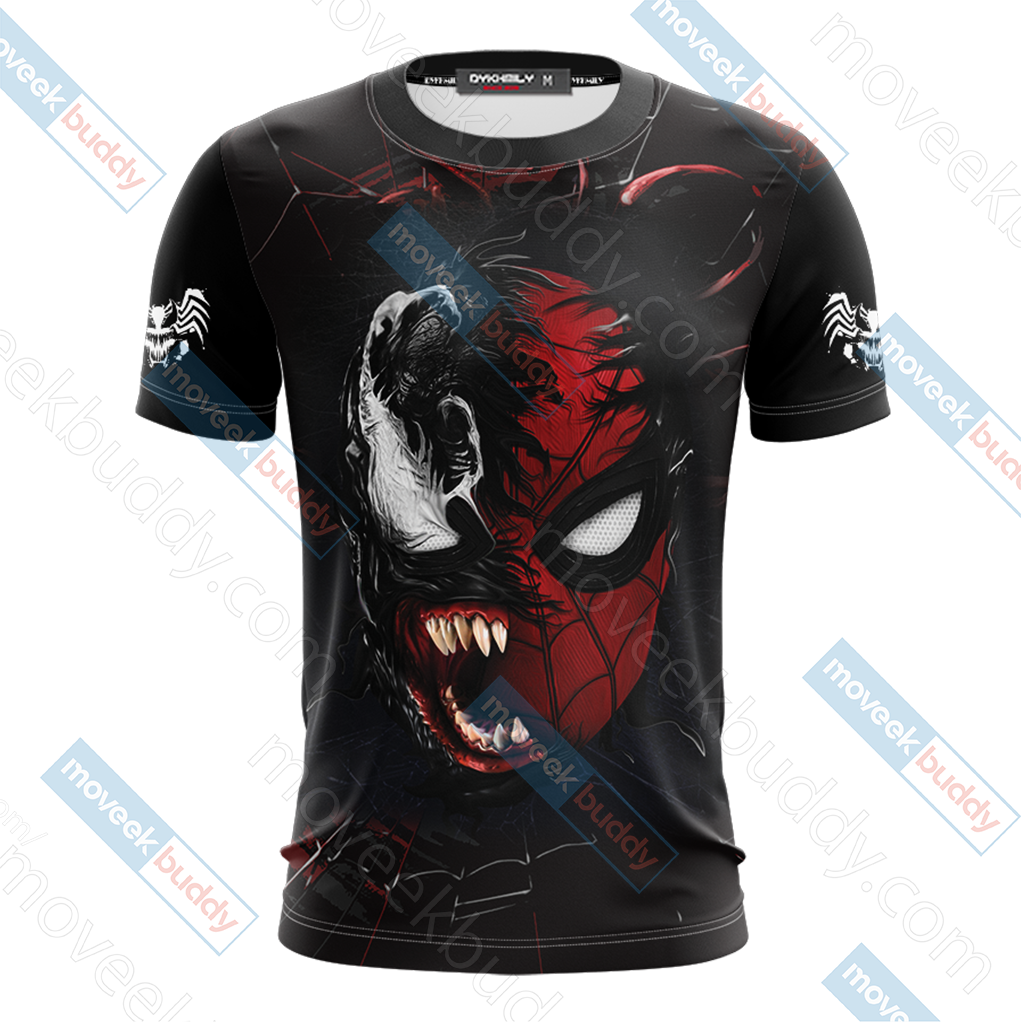 Spider-Man and Venom Unisex 3D T-shirt   