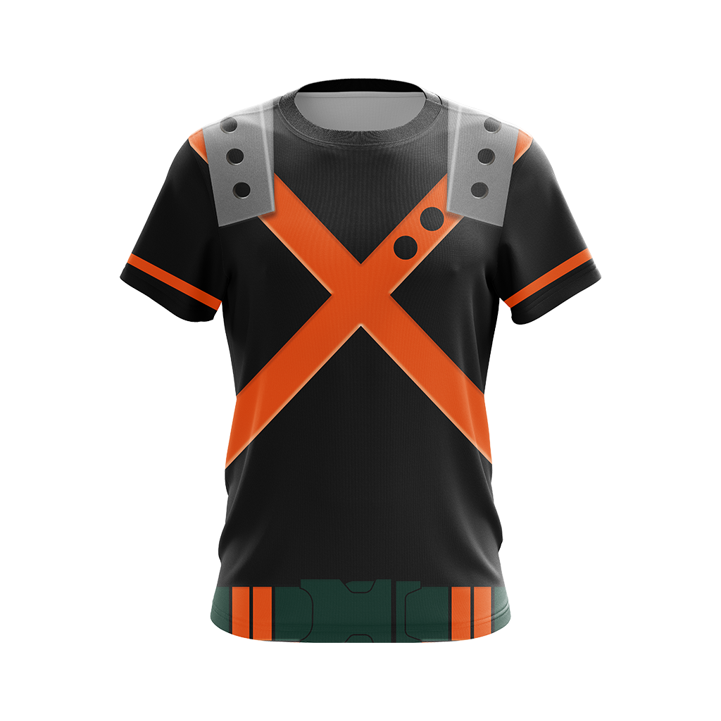 My hero Academia Bakugo 3D T-shirt Zip Hoodie Pullover Hoodie   