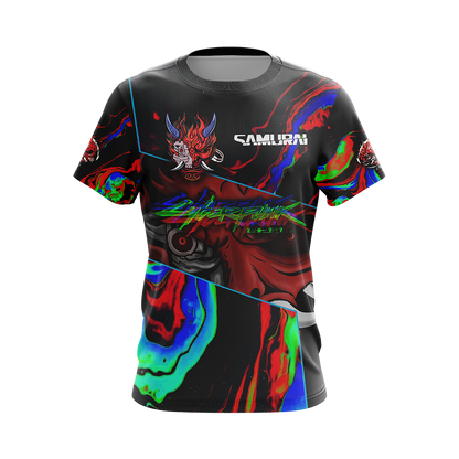 Cyberpunk 2077 - Samurai logo Unisex 3D T-shirt   