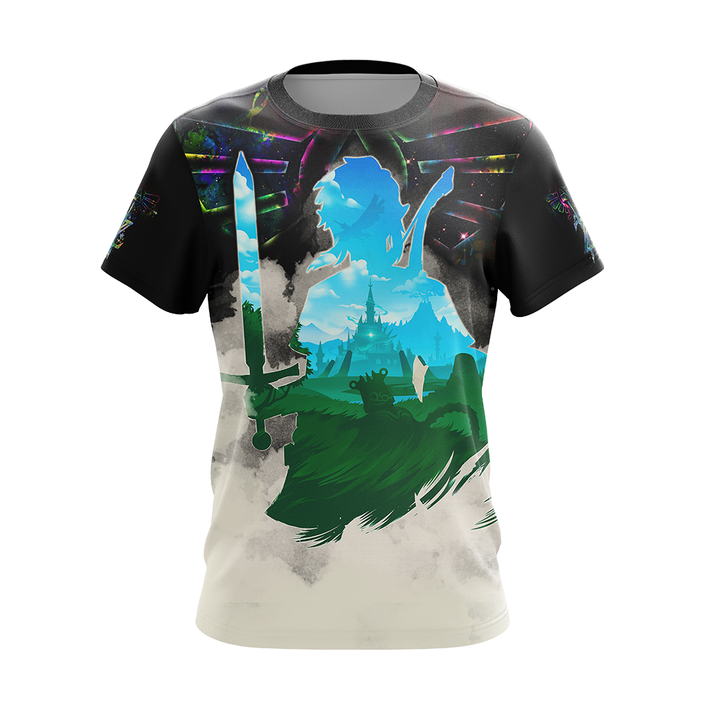 Link The Legend of Zelda All Over Print T-shirt Tank Top Zip Hoodie Pullover Hoodie   