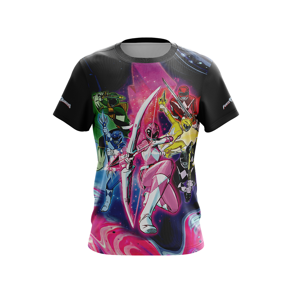 Mighty Morphin Power Rangers Unisex 3D T-shirt   