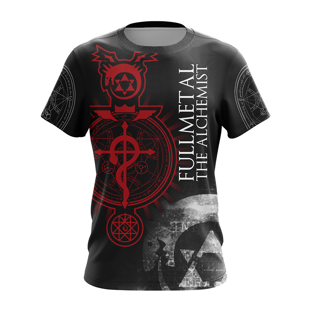 Fullmetal The Alchemist symbols Unisex 3D T-shirt   